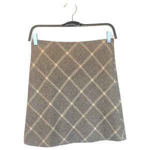 Hobbs London Gray Cream A line Wool Mini Skirt Size Small
UK Size 8/ US 4